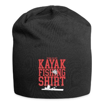 Kayak Fishing Kayaker Kayaking Angler Gift - Jersey Beanie - black - Front