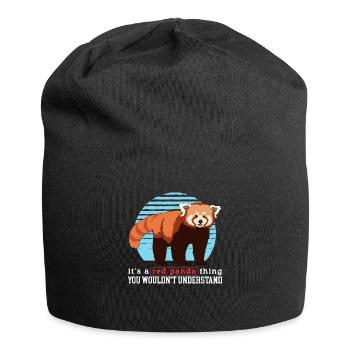 Red Panda Red Panda Red Pandas Gift - Jersey Beanie - black - Front