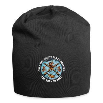 Clay pigeons born 2002 birthday - Jersey Beanie - black - Front