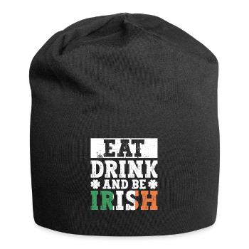 Irlande Irlandais drôle de dicton de la Saint-Patrick - Bonnet en jersey - noir - Devant