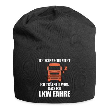 LKW-Fahrer Fernfahrer Lustiger Spruch Geschenk - Jersey-Beanie - Schwarz - Vorne