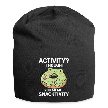 Activité Je pensais que vous vouliez dire grignotation - Bonnet en jersey - noir - Devant