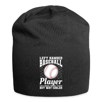 I'm The Left Handed Pitcher Your Coach Warned You - Jersey Beanie - black - Front