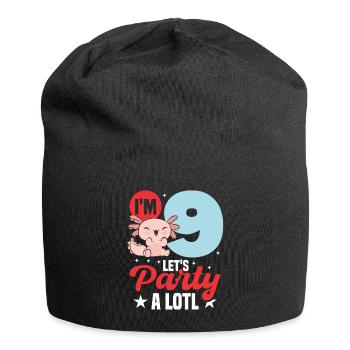 J’ai 9 ans, célébrons beaucoup - Bonnet en jersey - noir - Devant
