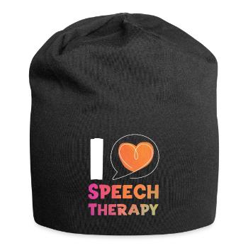 Speech Therapist Therapy Assistant - Jersey-Beanie - Schwarz - Vorne