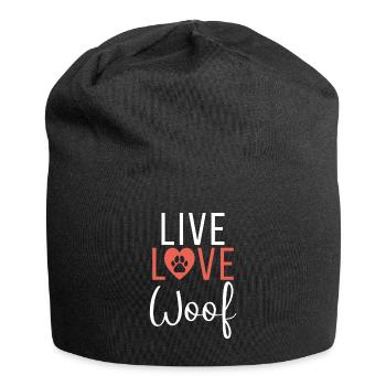 Dog Owner Gift Dog Lover - Jersey Beanie - black - Front