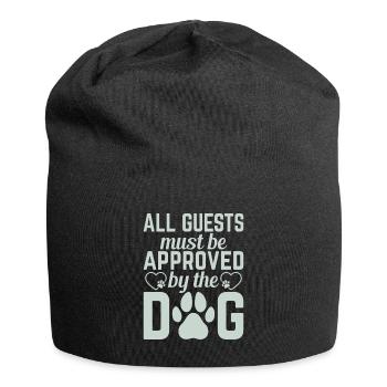 Dog Owner Gift Dog Lover - Jersey Beanie - black - Front