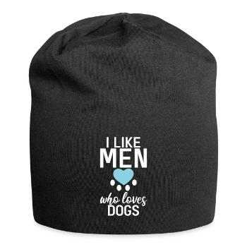 Dog Owner Gift Dog Lover - Jersey Beanie - black - Front