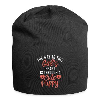 Dog Owner Gift Dog Lover - Jersey Beanie - black - Front