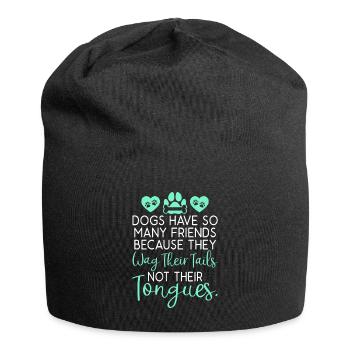 Dog Owner Gift Dog Lover - Jersey Beanie - black - Front