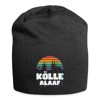 Karneval Kostüm Kölle Alaaf Clown Wappen Dom Köln - Jersey-Beanie - Schwarz - Vorne