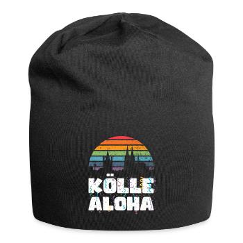 Karneval Kostüm Kölle Alaaf Clown Wappen Dom Köln - Jersey-Beanie - Schwarz - Vorne