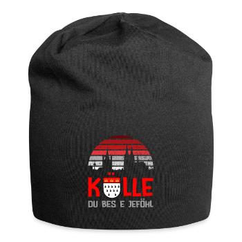 Karneval Kostüm Kölle Alaaf Clown Wappen Dom Köln - Jersey-Beanie - Schwarz - Vorne