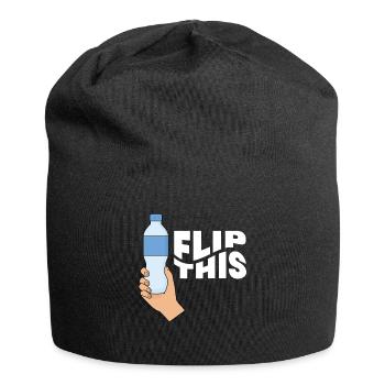Flip This Bottle Flipping Flasche - Jersey Beanie - black - Front