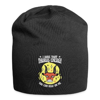 Taurus Energie Konstellation Astrologische Stier - Jersey-Beanie - Schwarz - Vorne
