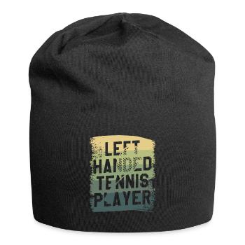Joueur de tennis gaucher Lefty - Bonnet en jersey - noir - Devant