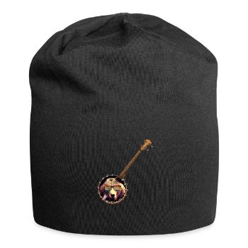 Chemises Banjo Pour Hommes Bluegrass Appalachia Folk - Bonnet en jersey - noir - Devant