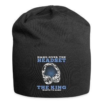 King wants to gamble video games gamers Gamer Gaming Gamers - Jersey Beanie - black - Front