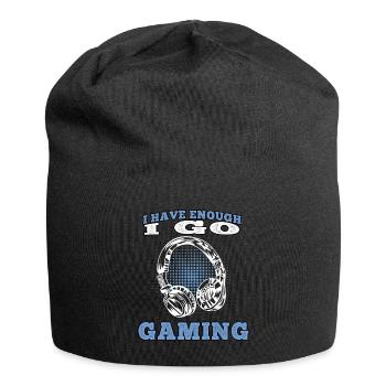 Ich geh zocken Videospiele Gamer Gaming Zocker - Jersey-Beanie - Schwarz - Vorne