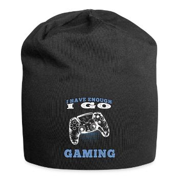 Ich geh zocken Videospiele Gamer Gaming Zocker - Jersey-Beanie - Schwarz - Vorne
