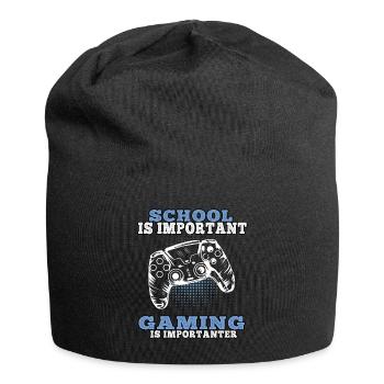 Jouer à des jeux vidéo importants Gamer Gaming Gamers - Bonnet en jersey - noir - Devant