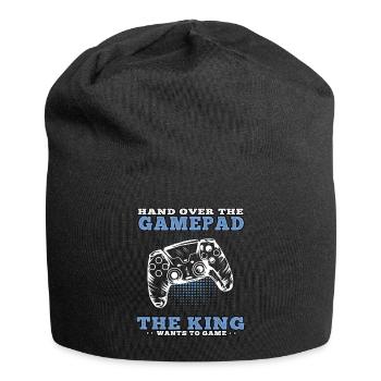 Gamepad Play Video Games Gamer Gaming Gamers - Jersey Beanie - black - Front
