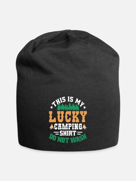 Das Ist Mein Glücks-camping-design - Jersey-Beanie - Schwarz
