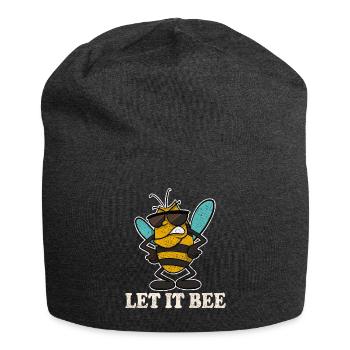 Let It Bee Bienen Imker - Jersey-Beanie - Anthrazit - Vorne