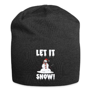 Halloween Gruseliger Schneemann Gespenstischer - Jersey-Beanie - Anthrazit - Vorne