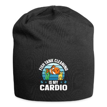 Fish Tank Cleaning is my Cardio Aquaristik - Jersey Beanie - black - Front