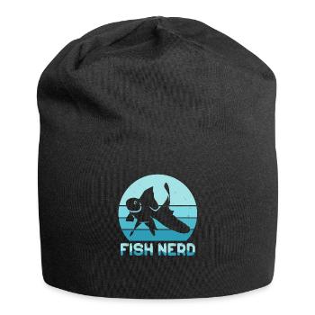Funny Aquatic Fish Nerd - Jersey Beanie - black - Front