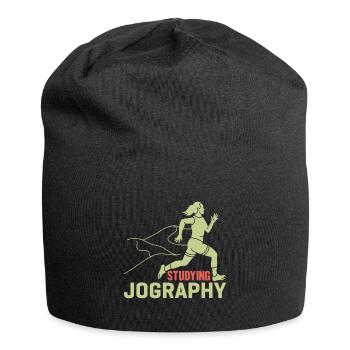 Course de marathon Étudier la jographie - Bonnet en jersey - noir - Devant