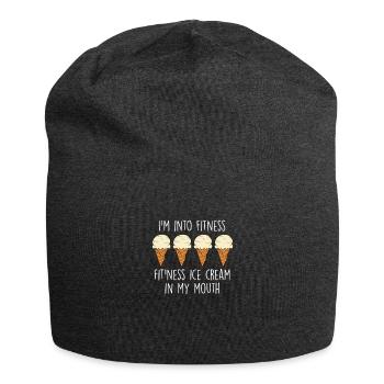 Eis Gelato Sommer Lustiges Eis - Jersey-Beanie - Anthrazit - Vorne