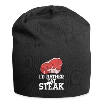 Steak - Jersey-Beanie - Schwarz - Vorne