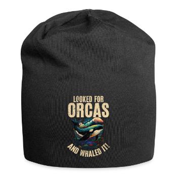 Killer whale killer whale watching Orca whale watching - Jersey Beanie - black - Front