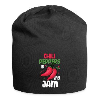 Chili-Pfeffer - Jersey-Beanie - Schwarz - Vorne