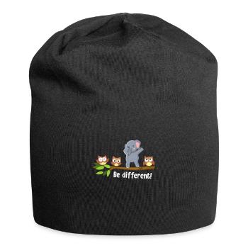 Be Different Dabbing Elephant - Jersey Beanie - black - Front