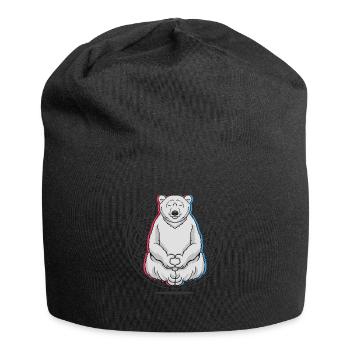 Yoga Polar Bear Yoga - Jersey Beanie - black - Front