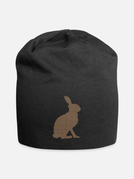 Hase - Jersey-Beanie - Schwarz