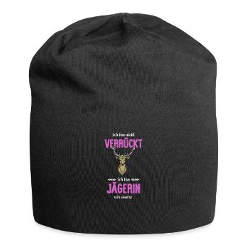Jägerin I Jagd jagen Motiv zum bestandenen - Jersey-Beanie - Schwarz - Vorne