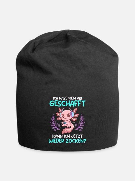 Abi geschafft kann ich jetzt wieder zocken? Abitur - Jersey-Beanie - Schwarz