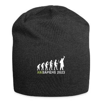 Abitur 2023 Abisapiens Abiturienten - Jersey-Beanie - Anthrazit - Vorne