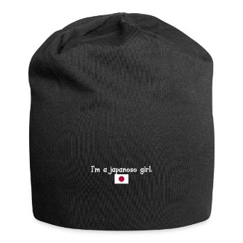 Je suis une fille japonaise - Bonnet en jersey - noir - Devant