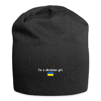 I'm a ukrainian girl - Jersey Beanie - black - Front