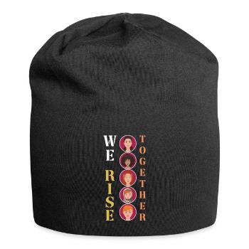 Gleichberechtigung Internationaler Frauentag steigt Feminismus - Jersey-Beanie - Schwarz - Vorne