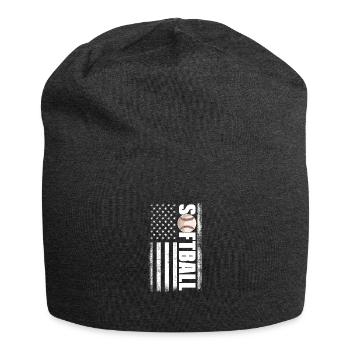 Softball USA Baseball America Pitcher Gift - Jersey Beanie - charcoal grey - Front
