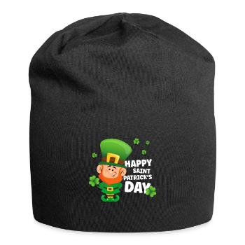 Irlande irlandaise Lucky Goblin Drôle St Patrick’s Day - Bonnet en jersey - noir - Devant