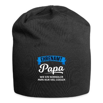 Ehrenamt Papa Spruch Ehrenamtler Geschenk - Jersey-Beanie - Schwarz - Vorne