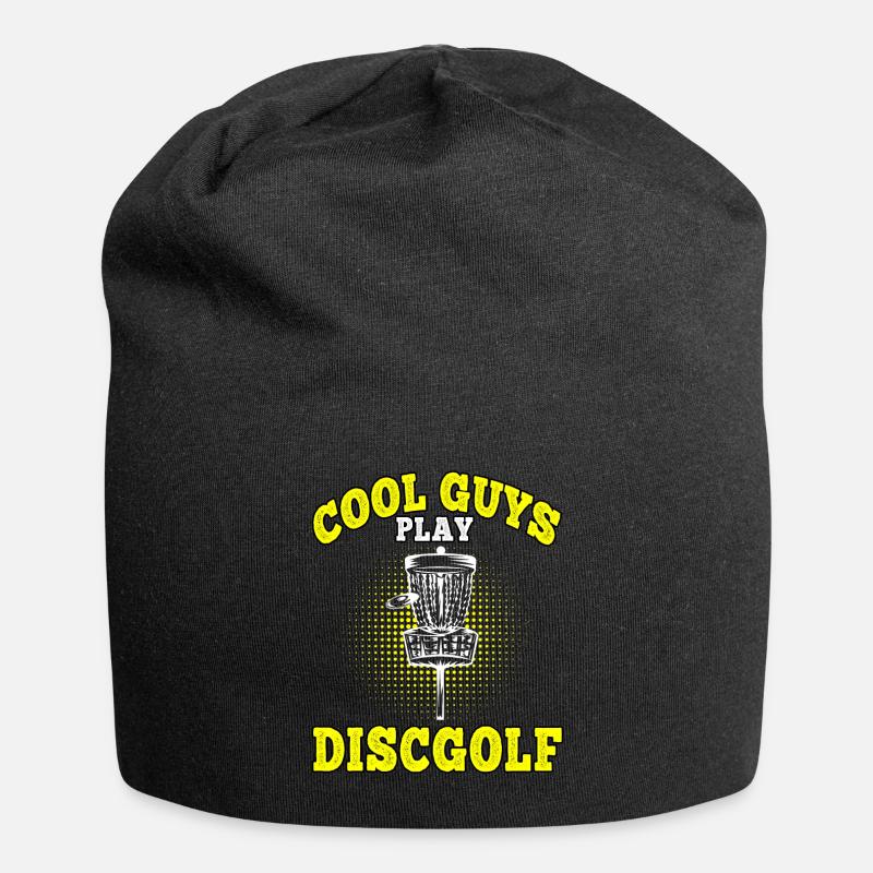 Disc Golf Coole Jungs spielen Discgolf Discgolfer - Jersey-Beanie - Schwarz