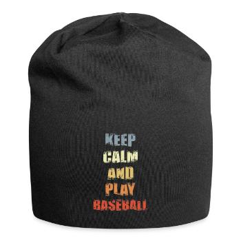 Slogan du baseball - Bonnet en jersey - noir - Devant